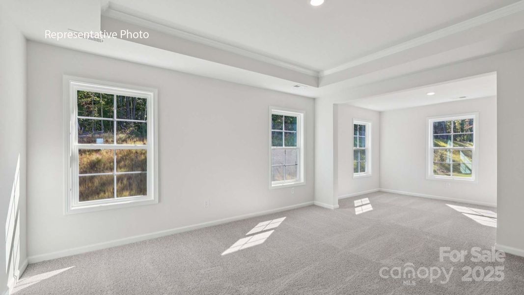 Spacious, unfurnished interior of a new home in Sanctuary at Southgate, Indian Trail (Image 31).