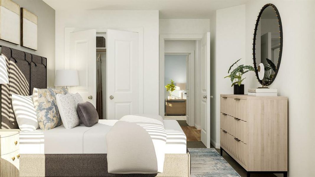 Furnished interior view inside a new home in Plum Creek North, Kyle (Image 14).