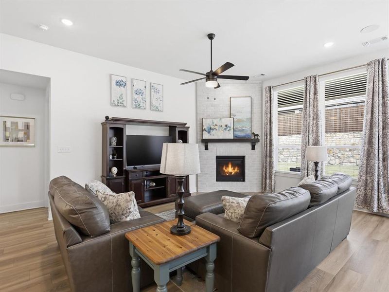Furnished interior view inside a new home in Thompson Farms, Van Alstyne (Image 8).