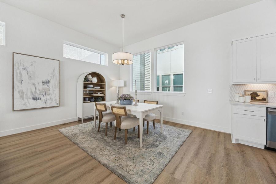 Furnished interior view inside a new home in Upland Estates, Houston (Image 12).