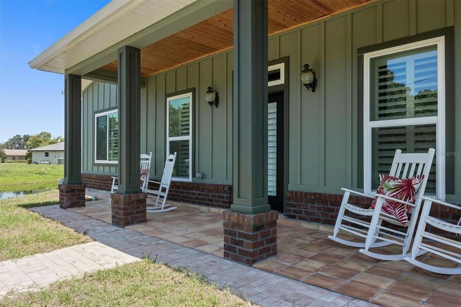 Front exterior of a new home in , Micanopy, FL, highlighting curb appeal (Image 19).