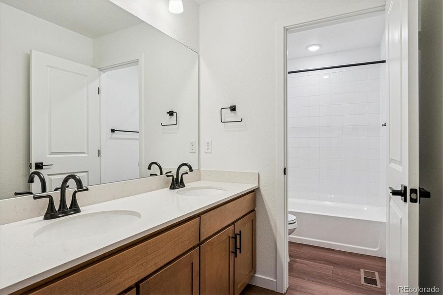 Furnished interior view inside a new home in The Summit at Meridian, Englewood (Image 6).