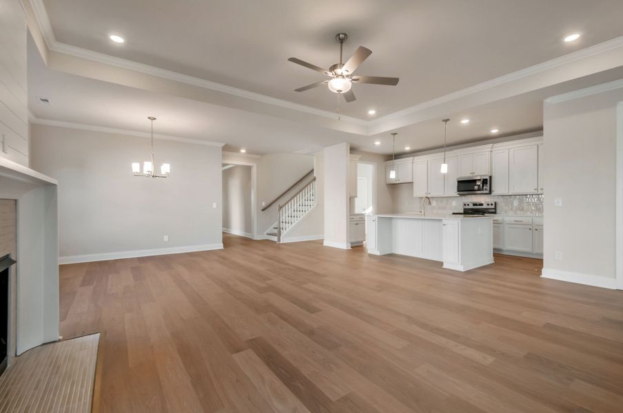 Olivia II- Great Room, Dining and Kitchen