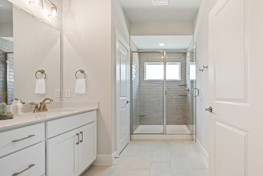 Furnished interior view inside a new home in Mosaic, Prosper (Image 22).