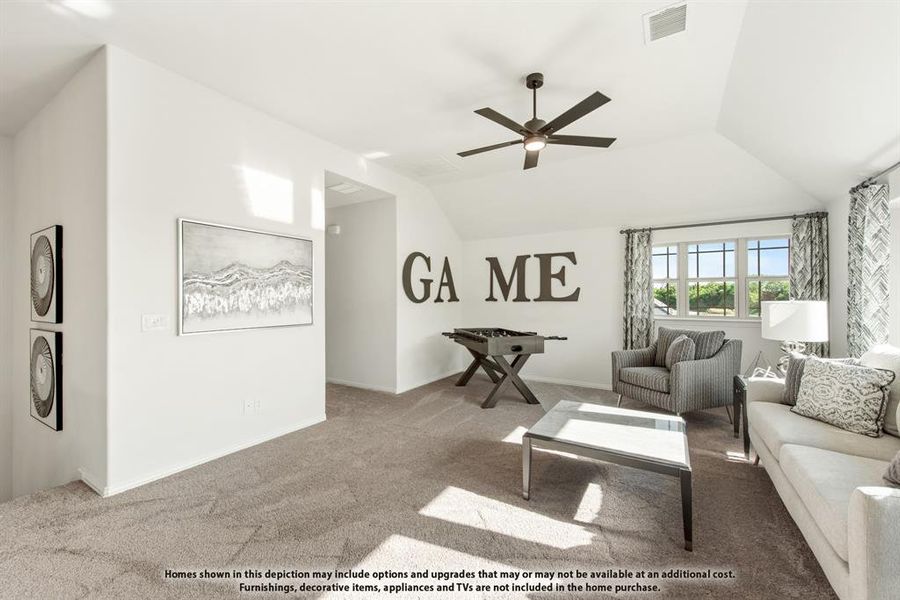 Furnished interior view inside a new home in Abe's Landing, Granbury (Image 17).