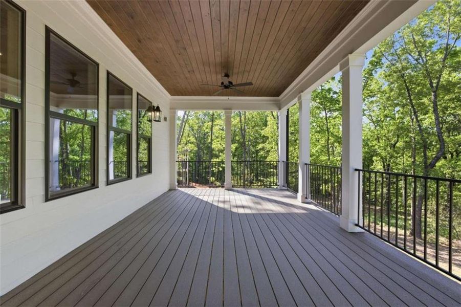 Exterior details and patio area of a home in , Clarkesville (Image 31).