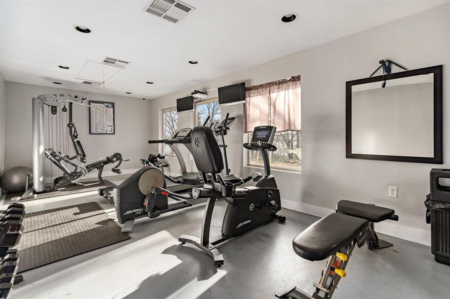 Fitness center. Fitness center.