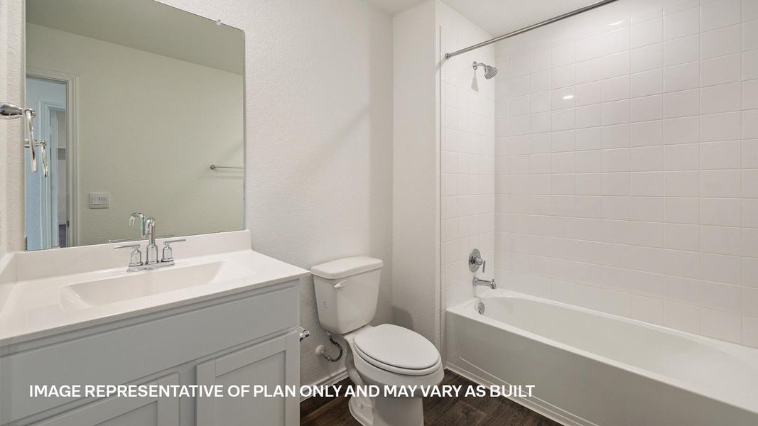 Furnished interior view inside a new home in Palomino, Manor (Image 10).