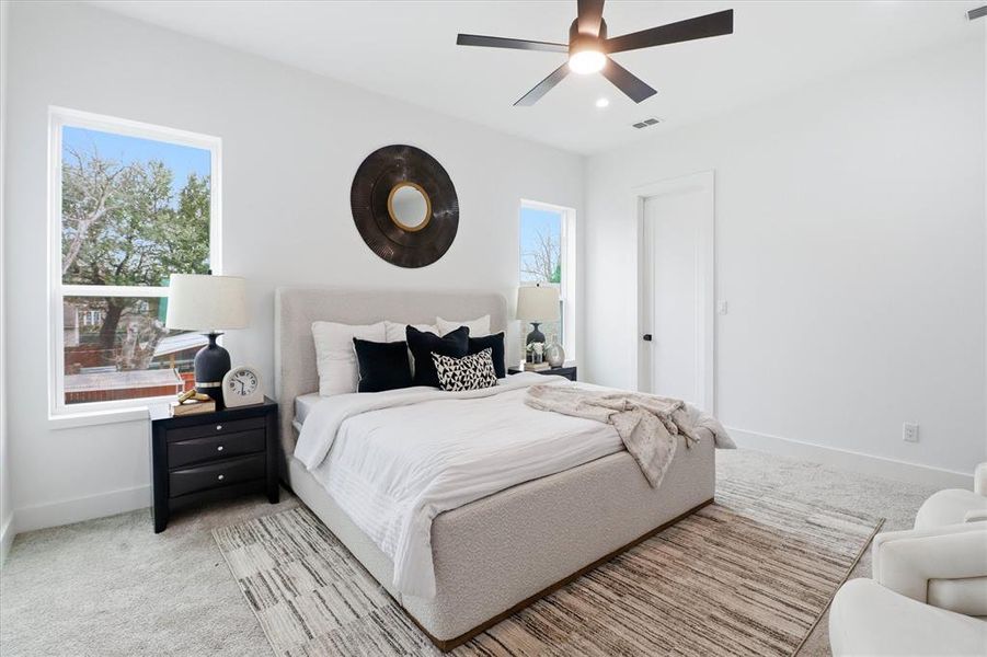 Furnished interior view inside a new home in , Dallas (Image 28).