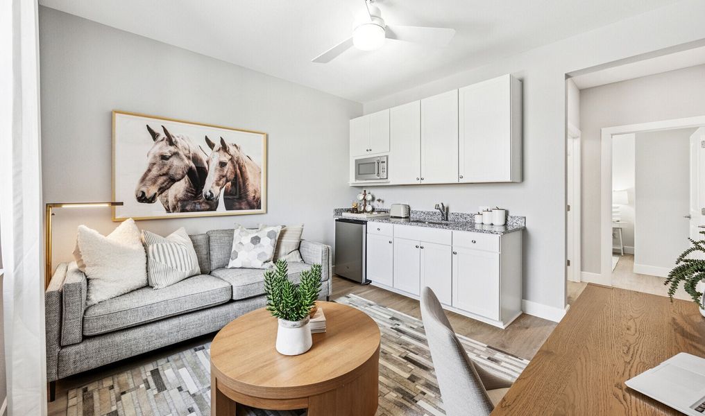Extra Suite Plus Living Room with optional kitchenette