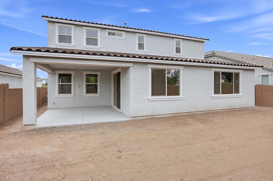 Exterior details and patio area of a home in Rancho Mercado, Surprise (Image 3).
