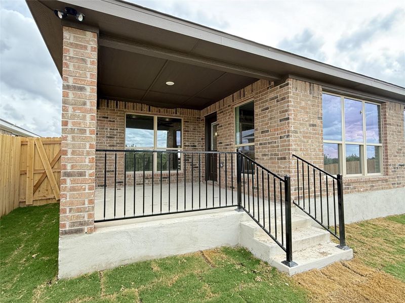Exterior details and patio area of a home in , Belton (Image 16).