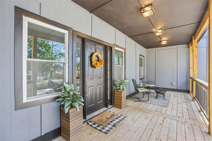 Exterior details and patio area of a home in , Atlanta (Image 37).
