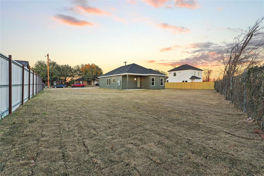 Exterior details and patio area of a home in , Dallas (Image 3). Exterior details and patio area of a home in , Dallas (Image 3).