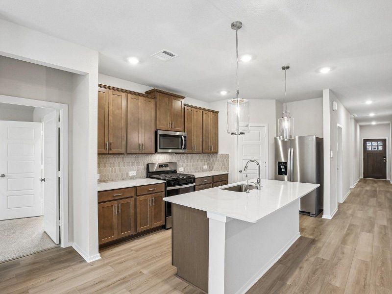Furnished interior view inside a new home in Heights of Barbers Hill, Baytown (Image 5).