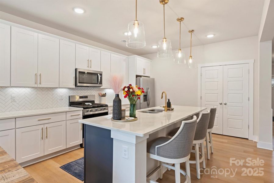 Furnished interior view inside a new home in , Charlotte (Image 8).