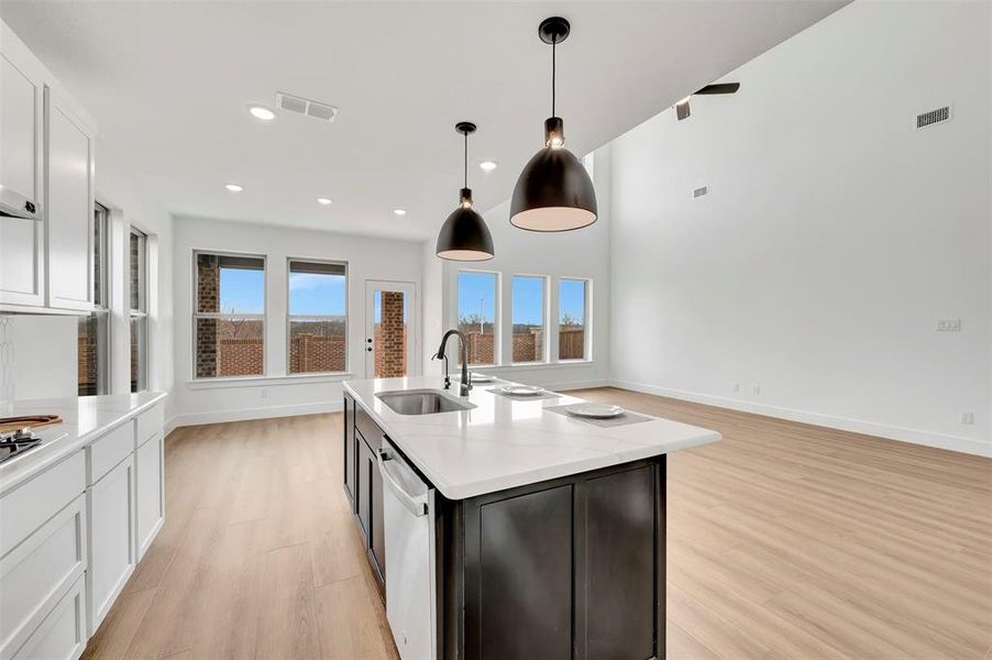 Furnished interior view inside a new home in Vintage Village, Argyle (Image 10). Furnished interior view inside a new home in Vintage Village, Argyle (Image 10).