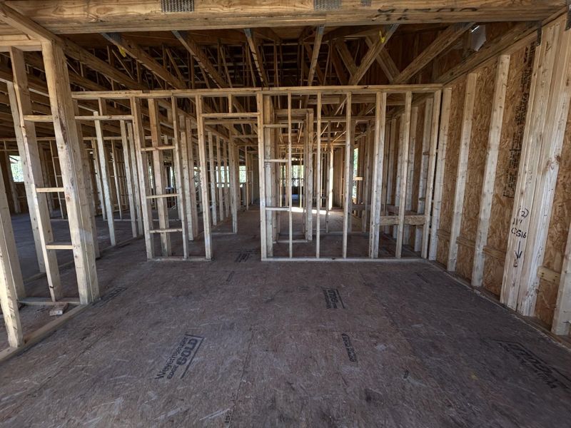 In-progress construction of a new home in Tea Farm: Presidents Series, Ravenel, SC (Image 54).