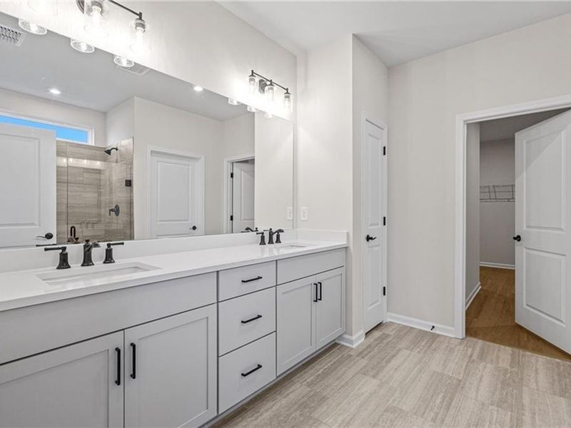 Furnished interior view inside a new home in Kelly Preserve, Loganville (Image 10).