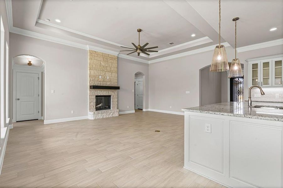 Furnished interior view inside a new home in Pecan Plantation, Granbury (Image 16).