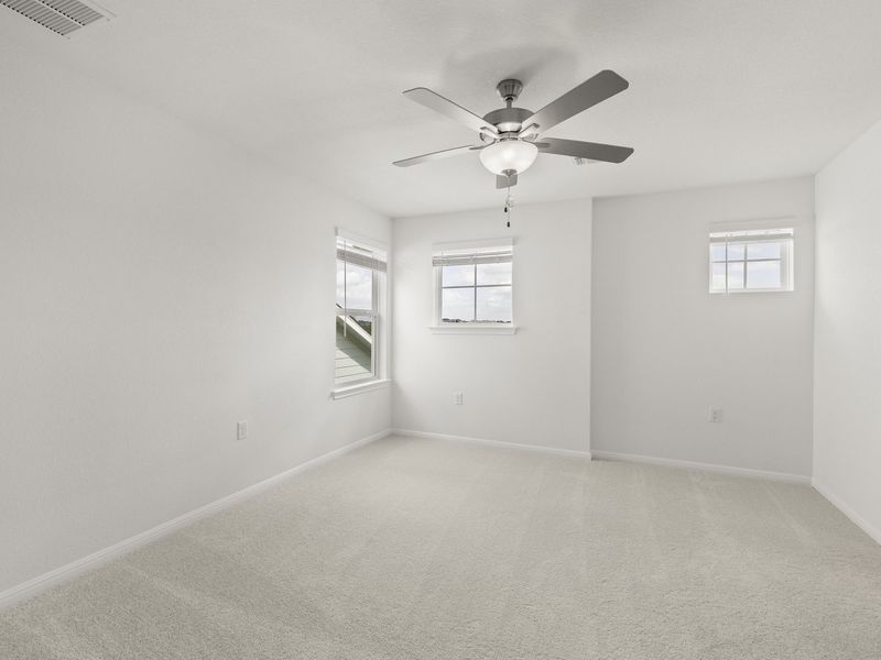 Spacious, unfurnished interior of a new home in Whisper Valley, Manor (Image 29). Spacious, unfurnished interior of a new home in Whisper Valley, Manor (Image 29).