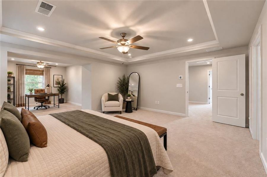 Furnished interior view inside a new home in Berkeley Mill, Cumming (Image 5).