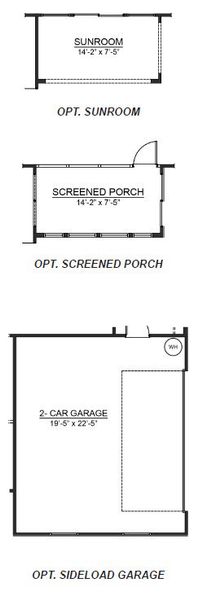 2D floor plan layout for the Azalea by D.R. Horton in Harrison Valley, Simpsonville, SC (Image 7).
