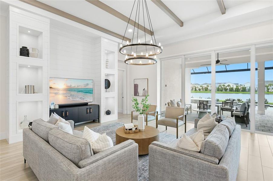 Furnished interior view inside a new home in , Sarasota (Image 14).