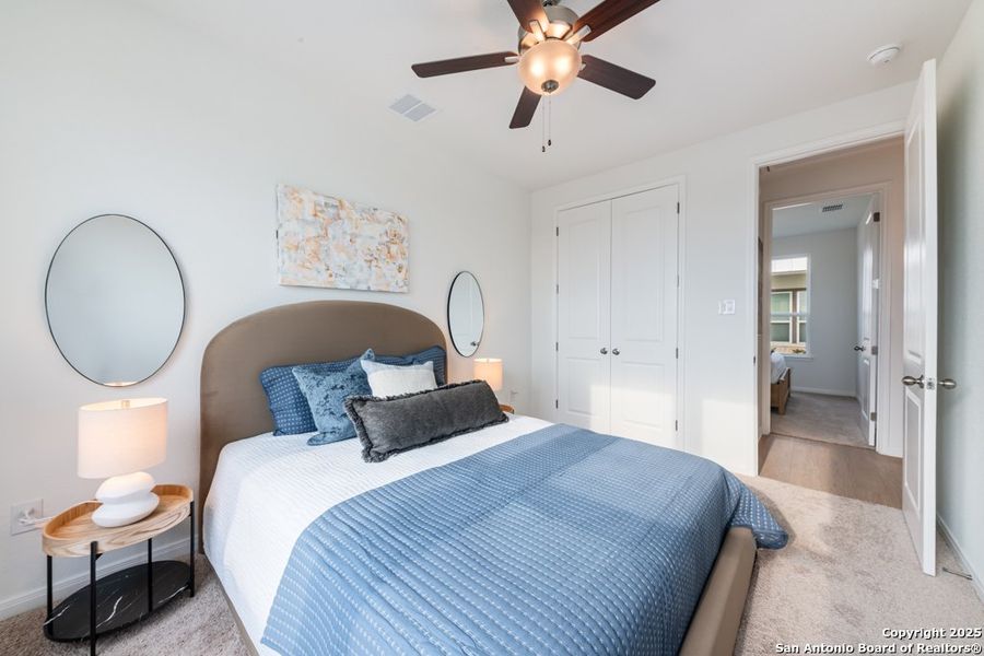 Furnished interior view inside a new home in , New Braunfels (Image 12).