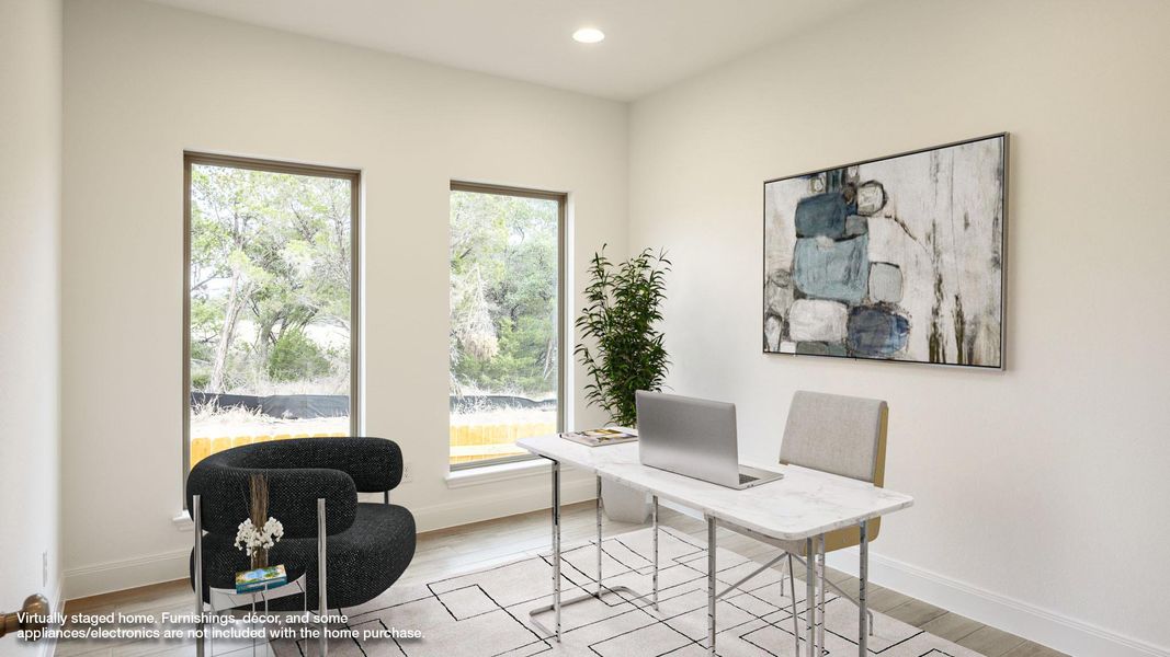 Furnished interior view inside a new home in Parkside On The River, Georgetown (Image 8).