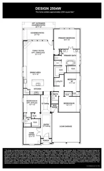 2D floor plan layout of this home in M3 Ranch, Mansfield, TX (Image 3).