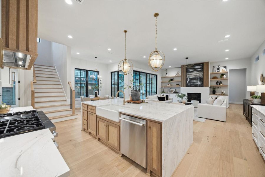 Furnished interior view inside a new home in Houston Heights, Houston (Image 41).