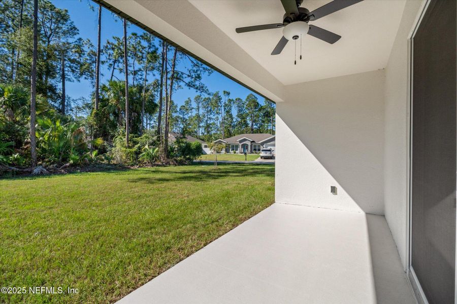 Exterior details and patio area of a home in , Palm Coast (Image 14). Exterior details and patio area of a home in , Palm Coast (Image 14).