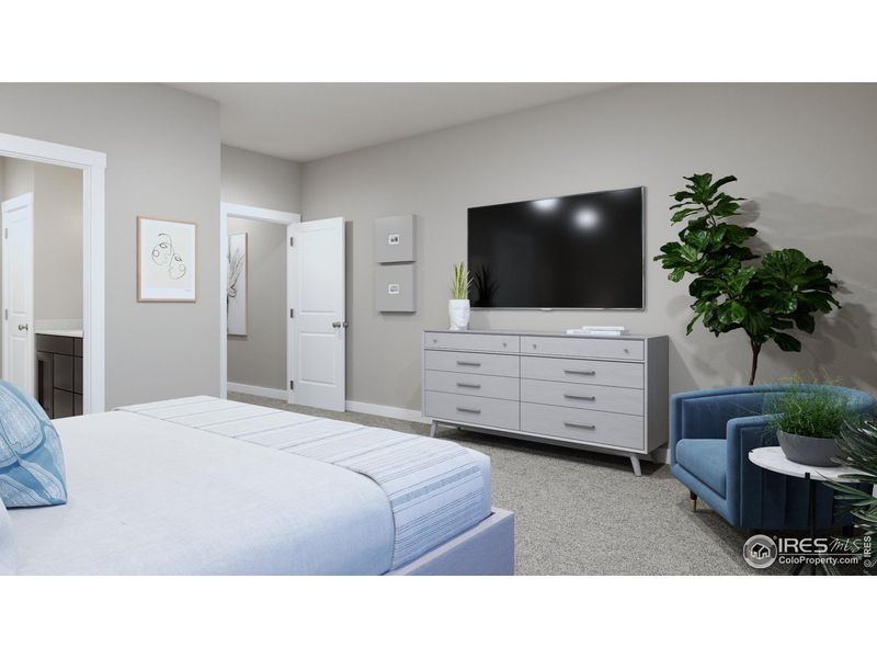 Furnished interior view inside a new home in Highlands at Fox Hill - Discovery, Longmont (Image 7).