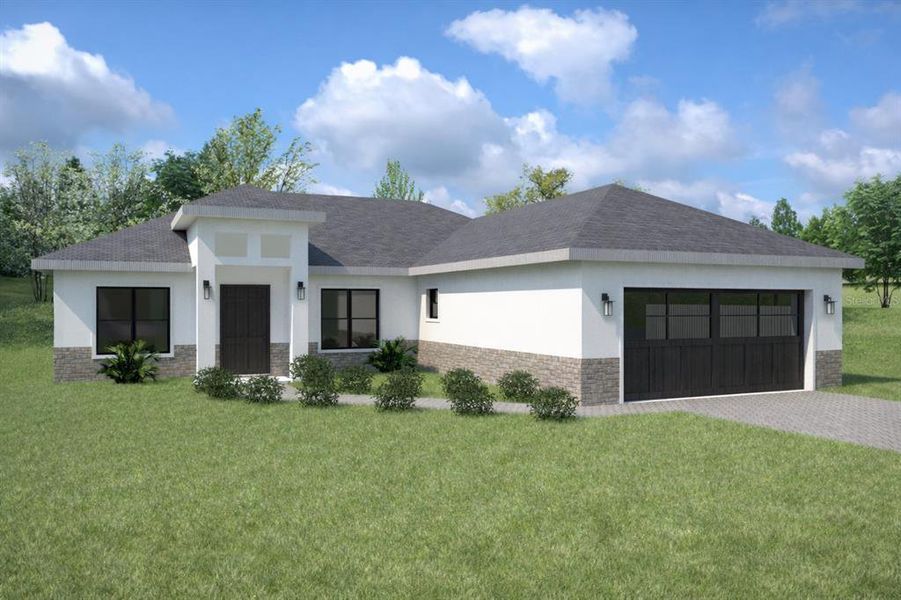 Front exterior of a new home in , Port Charlotte, FL, highlighting curb appeal (Image 1). Front exterior of a new home in , Port Charlotte, FL, highlighting curb appeal (Image 1).