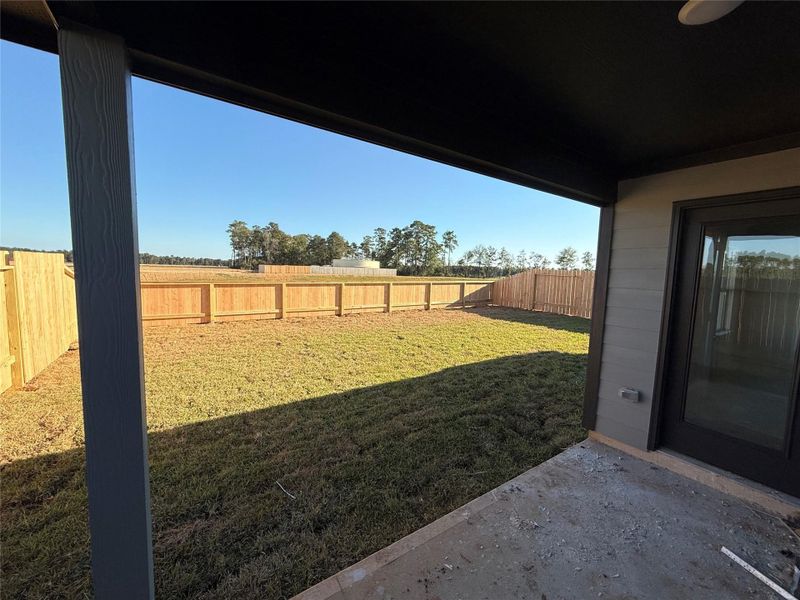 Exterior details and patio area of a home in Cielo, Conroe (Image 22). Exterior details and patio area of a home in Cielo, Conroe (Image 22).