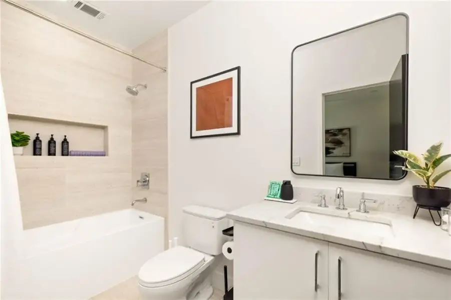 Furnished interior view inside a new home in , Atlanta (Image 29).