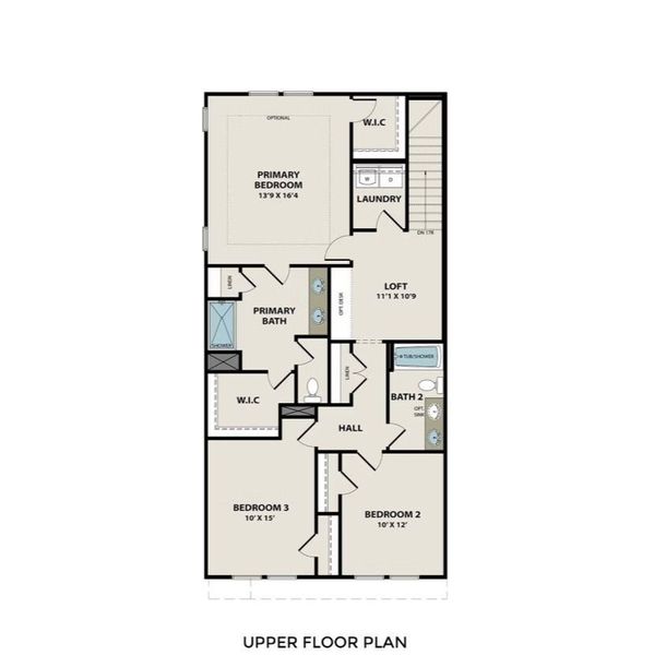 2D floor plan layout of this home in Lake Park Villas, Wylie, TX (Image 47).