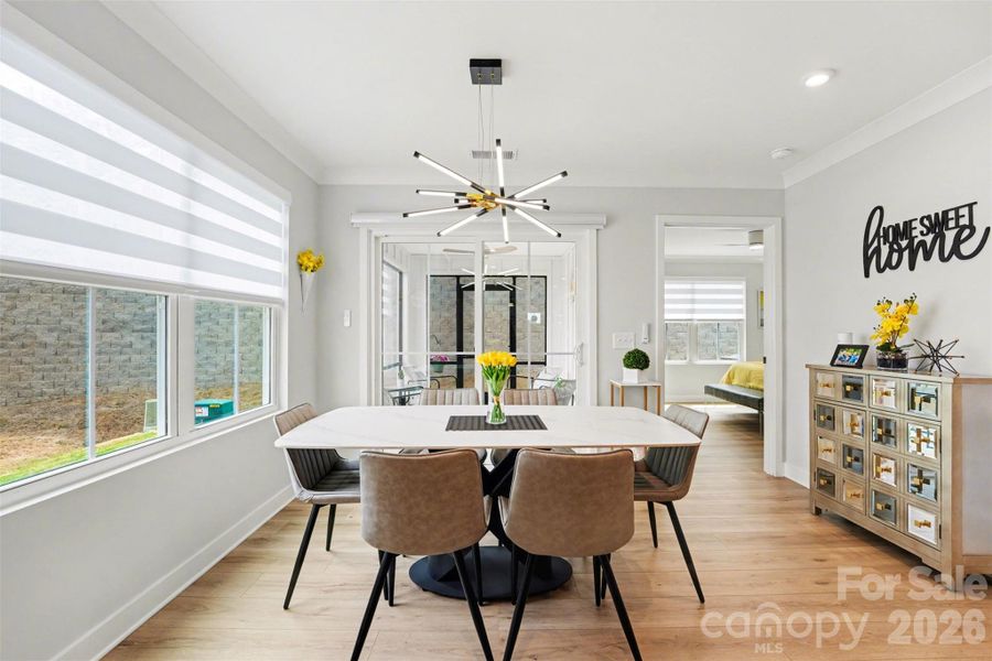 Furnished interior view inside a new home in Smith Village Townhomes, Troutman (Image 8).