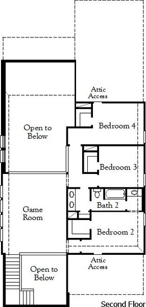2D floor plan layout for the Dickinson II by Coventry Homes in Davis Ranch, San Antonio, TX (Image 2). 2D floor plan layout for the Dickinson II by Coventry Homes in Davis Ranch, San Antonio, TX (Image 2).