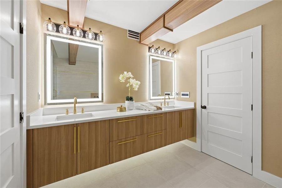 Furnished interior view inside a new home in , Brookhaven (Image 18).