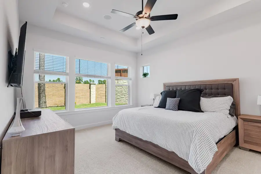 Spacious Primary bedroom.