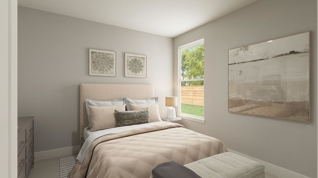 Representative furnished interior of a home built from the Abeline by Tri Pointe Homes in The Meadows, Denton (Image 13).