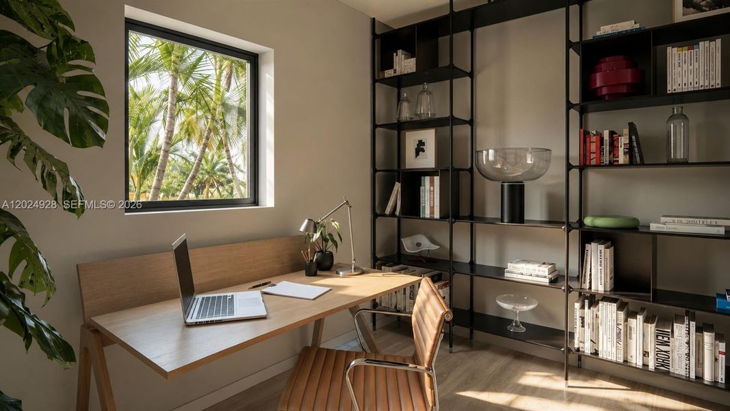 Furnished interior view inside a new home in , Miami (Image 6).