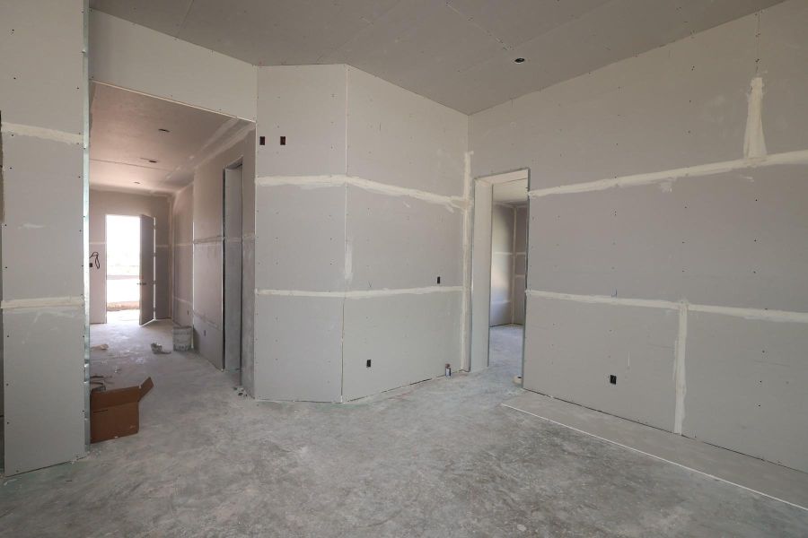 In-progress construction of a new home in Bridgeland Central: Emerald Heights - Enclave Row Collection, Cypress, TX (Image 10).