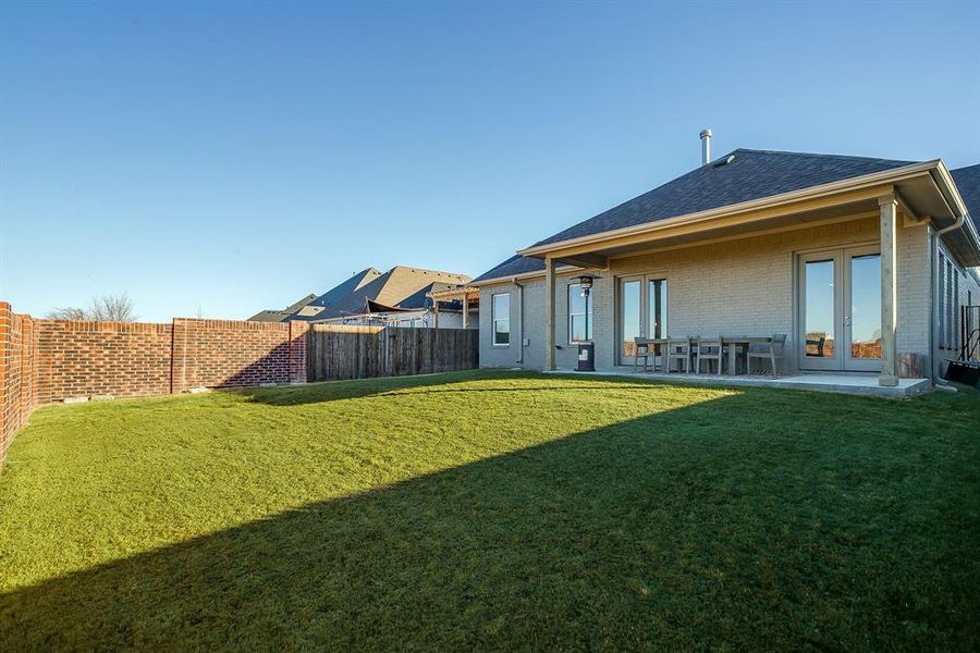 Exterior details and patio area of a home in , Aledo (Image 3).