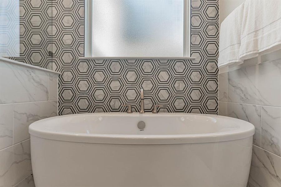 Luxurious freestanding soaking tub Luxurious freestanding soaking tub