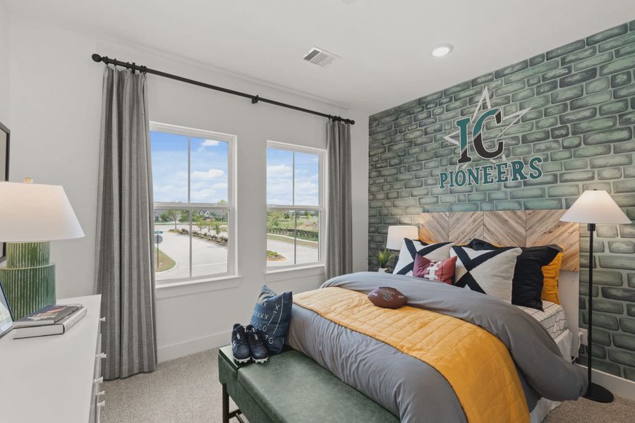 Representative furnished interior of a home built from the Dillon by Chesmar Homes in Meridiana Courtyard Collection, Manvel (Image 9).