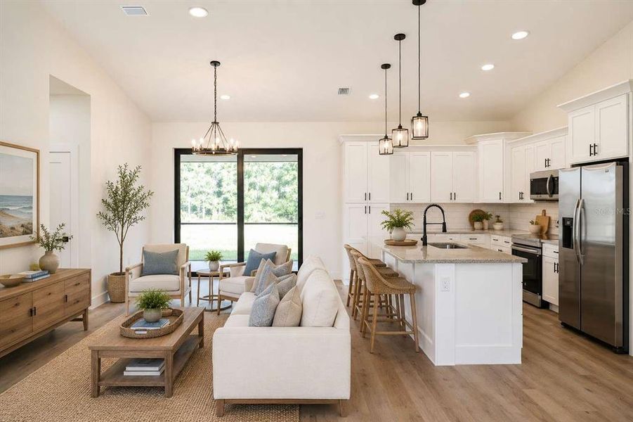Furnished interior view inside a new home in , North Port (Image 19).