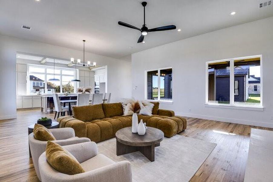 Furnished interior view inside a new home in , Midlothian (Image 14). Furnished interior view inside a new home in , Midlothian (Image 14).